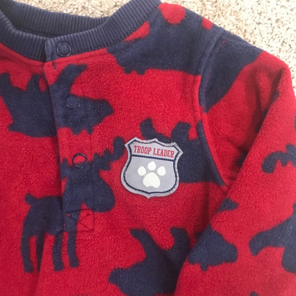 💓Animal Print Henley Fleece - Picture 2 of 5